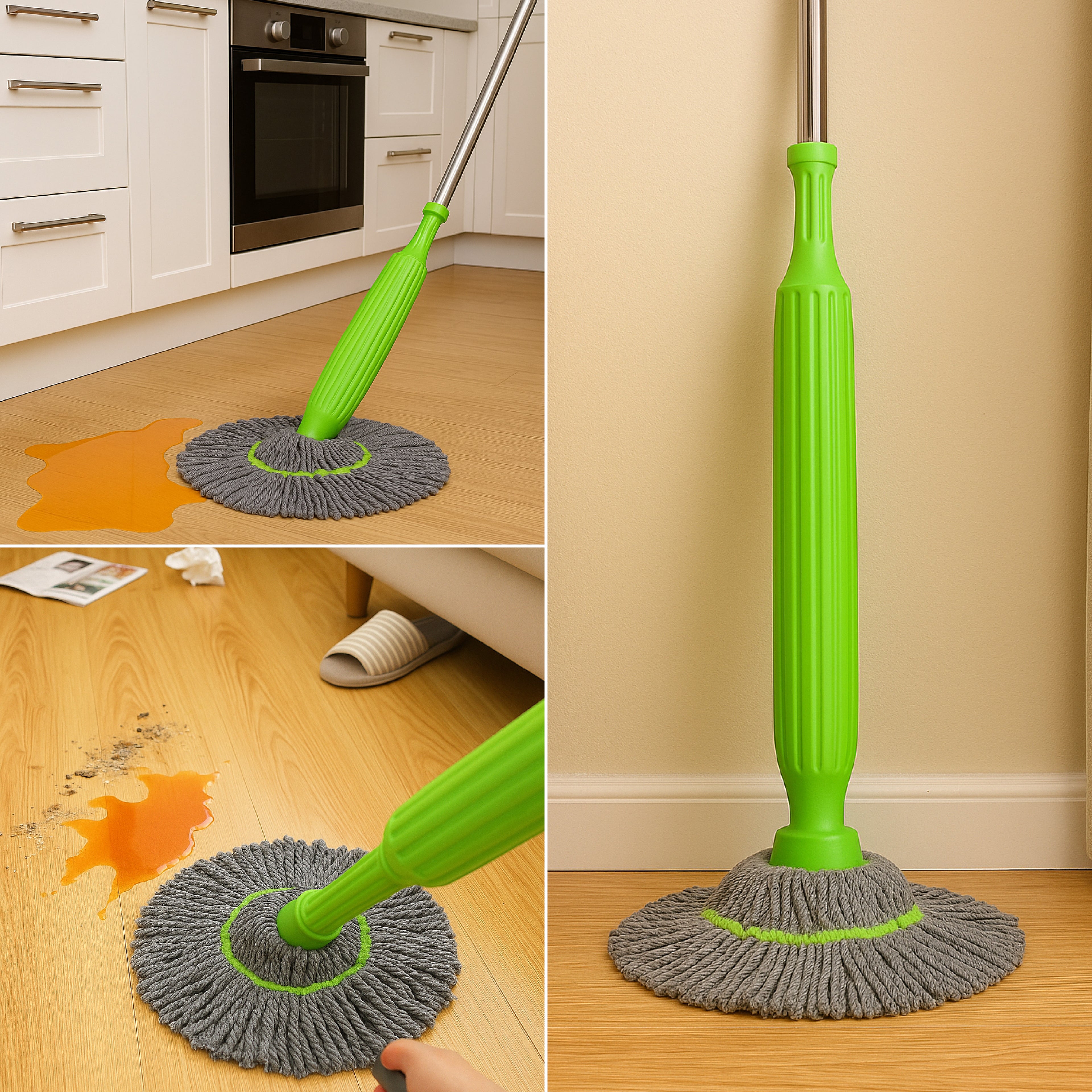 Self-twisting Water Rotating Mop